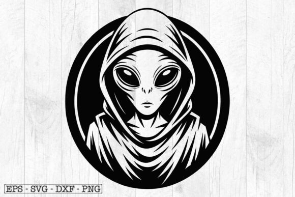 Download Alien SVG File for T-Shirt Design - Svg file Collection