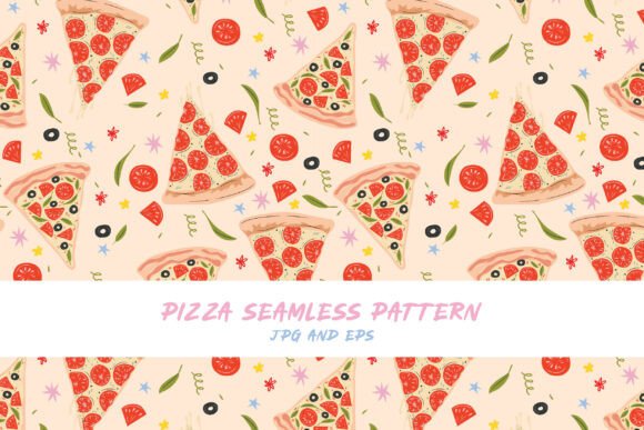 Download Pizza Vector Pattern - Pizza vector Collection
